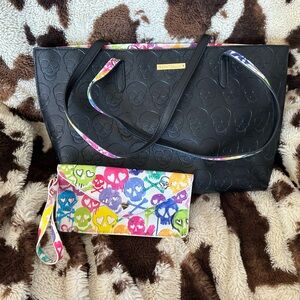 Betsey Johnson Purse with Matching Wallet
